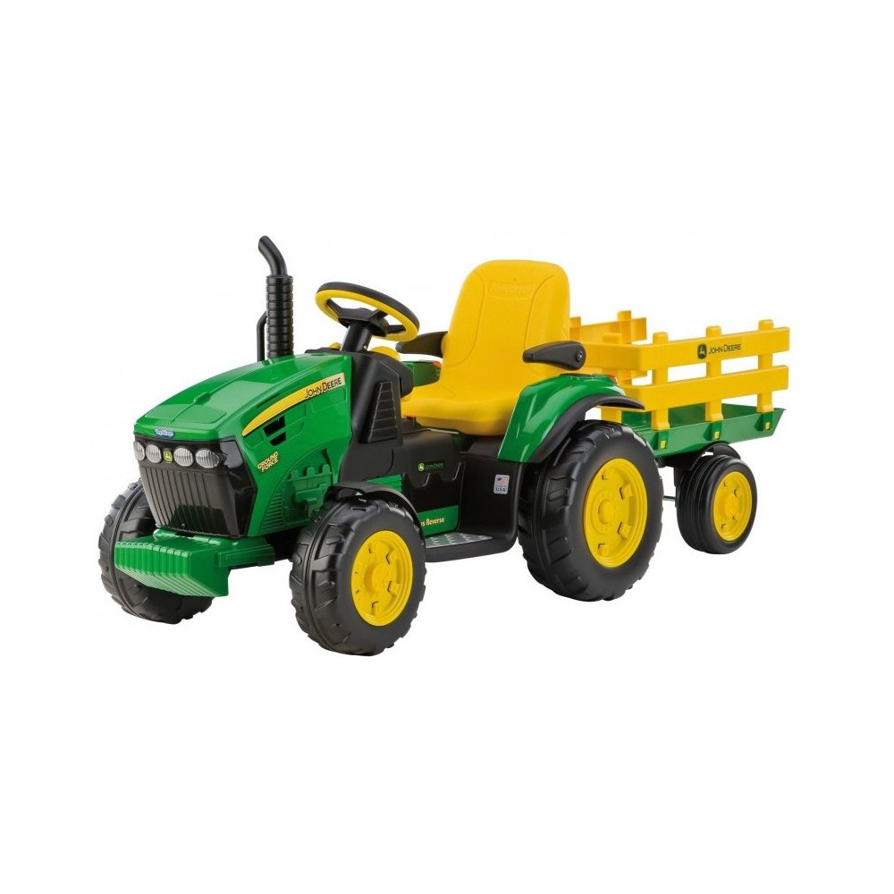 PEG PEREGO IGOR0047 JOHN DEERE GROUND FORCE 12V TRAKTOR Z PRZYCZEPĄ