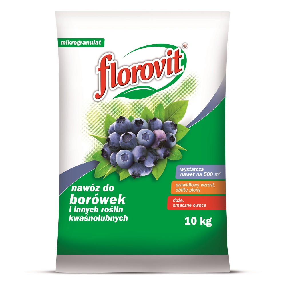 FLOROVIT NAWÓZ DO BORÓWEK I ROŚLIN KWAŚNOLUBNYCH 10 KG