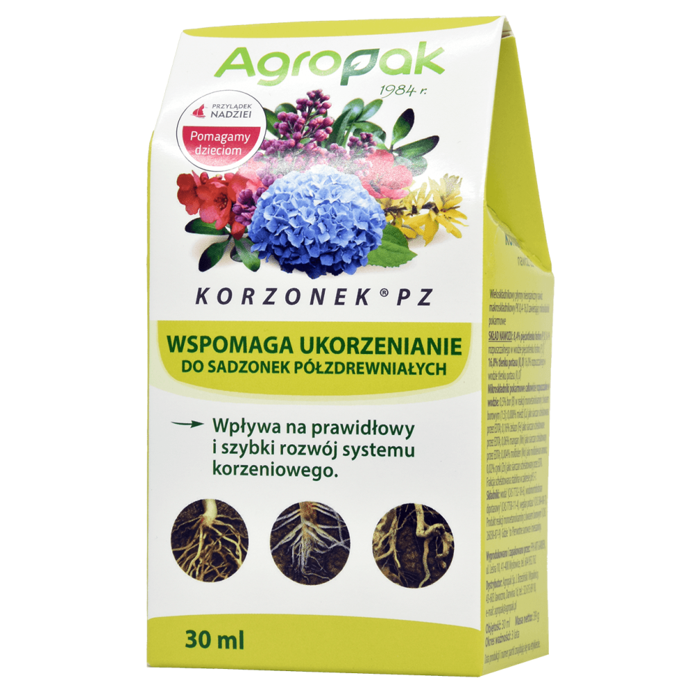 KORZONEK PZ UKORZENIACZ PÓŁZDREWNIAŁYCH SADZONEK 30ML