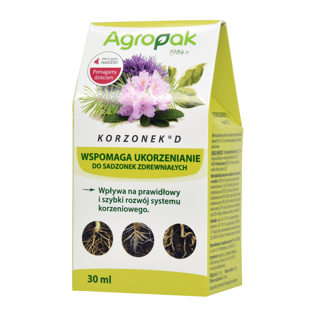 KORZONEK D UKORZENIACZ SADZONEK ZDREWNIAŁYCH 30ML