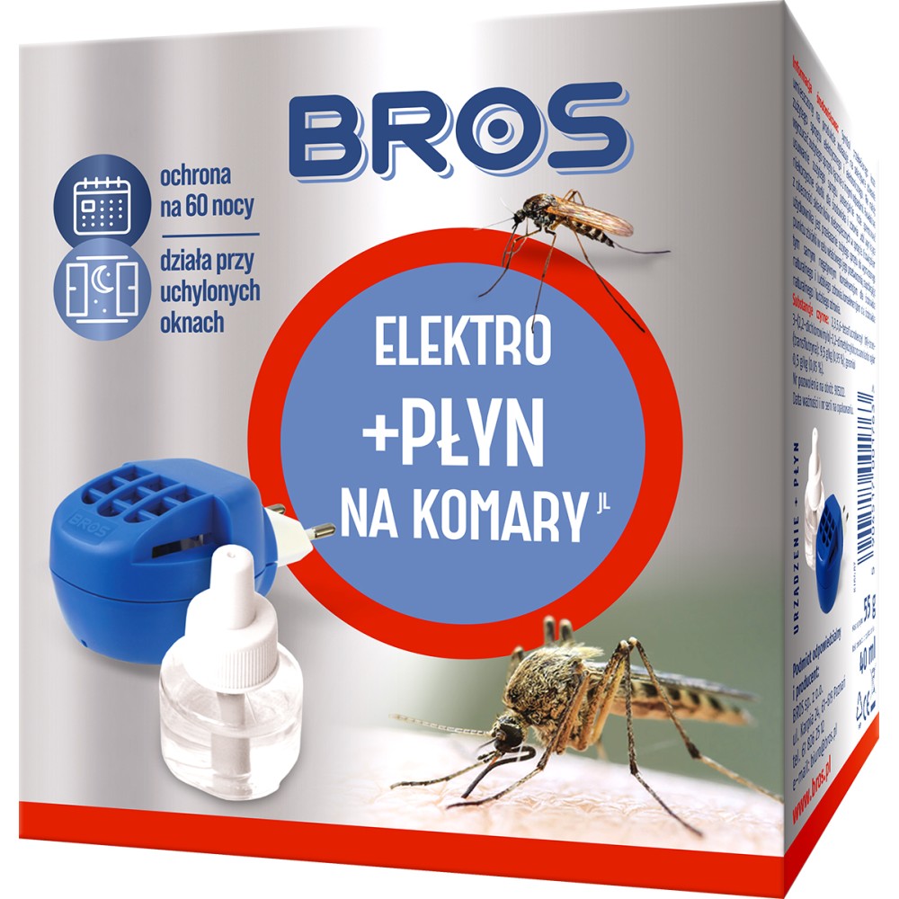 BROS ELEKTRO+PŁYN NA KOMARY 60 NOCY