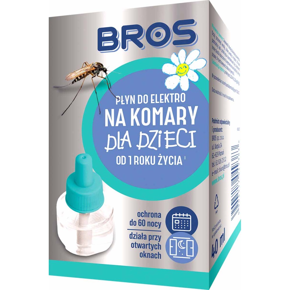 PŁYN DO ELEKTRO NA KOMARY DLA DZIECI 60 NOCY