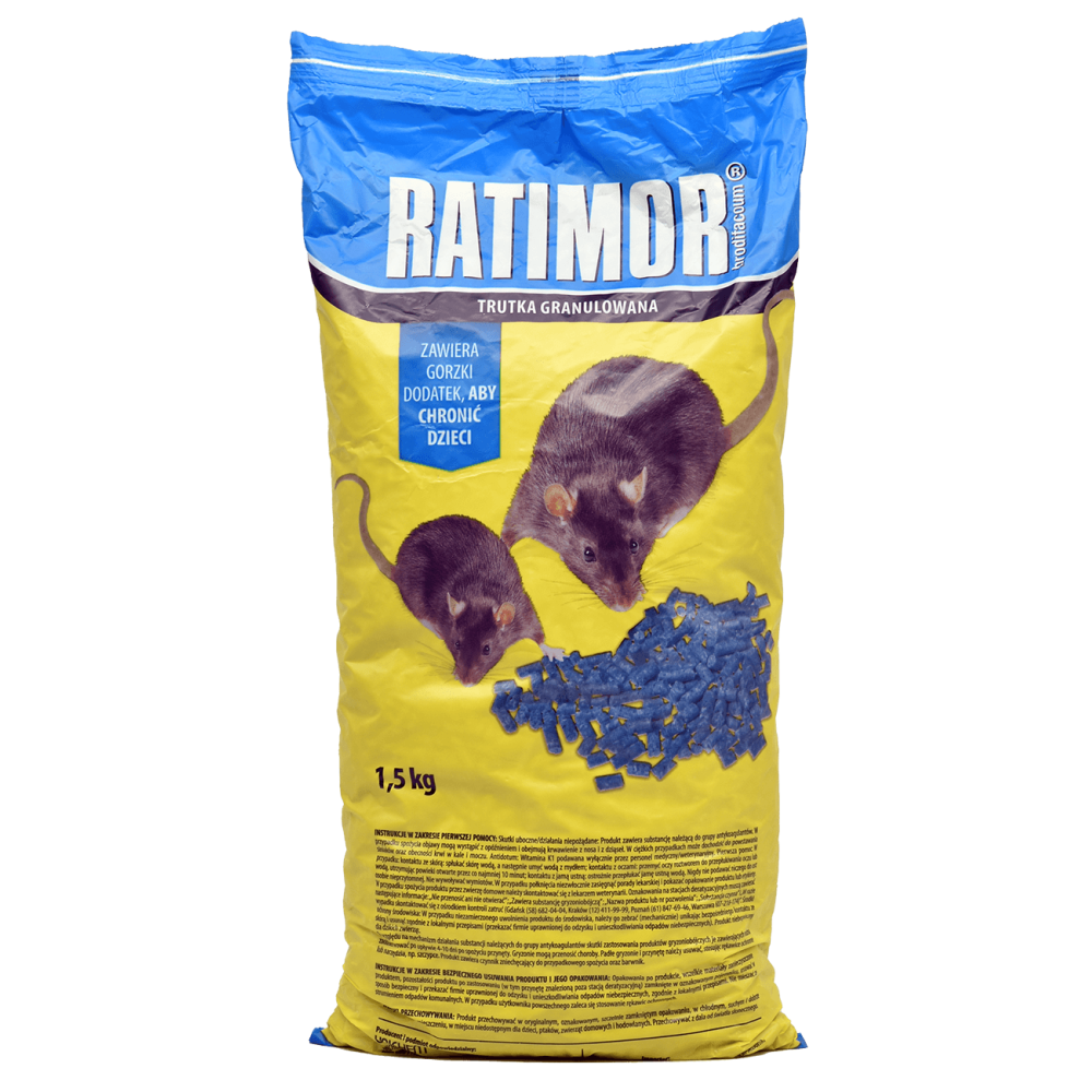 RATIMOR BRODIFACOUM GRANULAT 1,5 KG