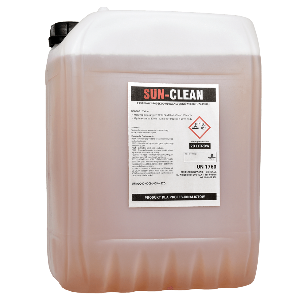 SUNCLEAN 20 L ZMYWACZ DO CIENIÓWKI DYFUZYJNEJ