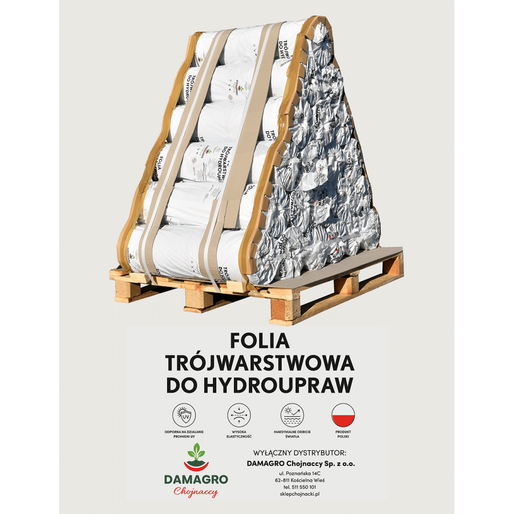 FOLIA DO HYDROUPRAW CZARNO-BIAŁA TAŚMA 1,8m X 40um X 300mb