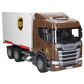 BRUDER 03582 SCANIA SUPER 560R UPS Z KONTEREM I WÓZKIEM
