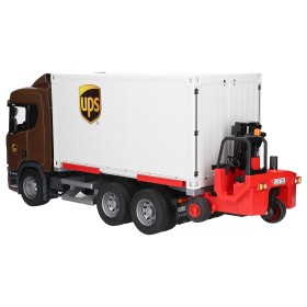 BRUDER 03582 SCANIA SUPER 560R UPS Z KONTEREM I WÓZKIEM