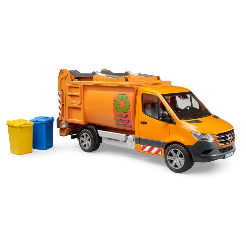 BRUDER 02682 MERCEDES BENZ SPRINTER MIEJSKA ŚMIECIARKA