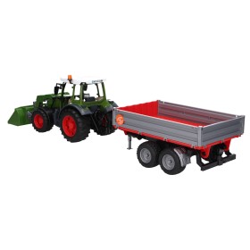 BRUDER 02182 TRAKTOR FENDT VARIO 211 Z ŁADOWOWACZEM I PRZYCZEPĄ