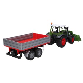 BRUDER 02182 TRAKTOR FENDT VARIO 211 Z ŁADOWOWACZEM I PRZYCZEPĄ