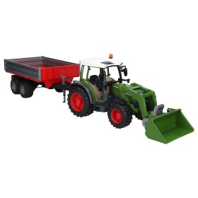 BRUDER 02182 TRAKTOR FENDT VARIO 211 Z ŁADOWOWACZEM I PRZYCZEPĄ