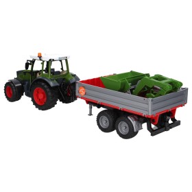 BRUDER 02182 TRAKTOR FENDT VARIO 211 Z ŁADOWOWACZEM I PRZYCZEPĄ