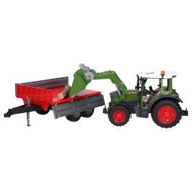 BRUDER 02182 TRAKTOR FENDT VARIO 211 Z ŁADOWOWACZEM I PRZYCZEPĄ
