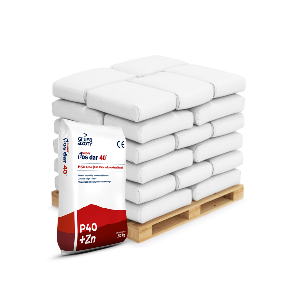 SUPER FOS DAR 40 SUPERFOSFAT 50KG PALETA