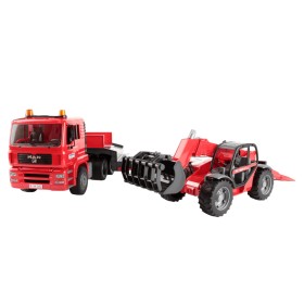 BRUDER 02774 MAN TGA Z NACZEPĄ I ŁADOWARKĄ MANITOU MLT 633