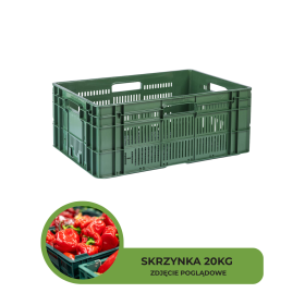 SKRZYNKA POJEMNIK TYP OZS2 20KG ZIELONA