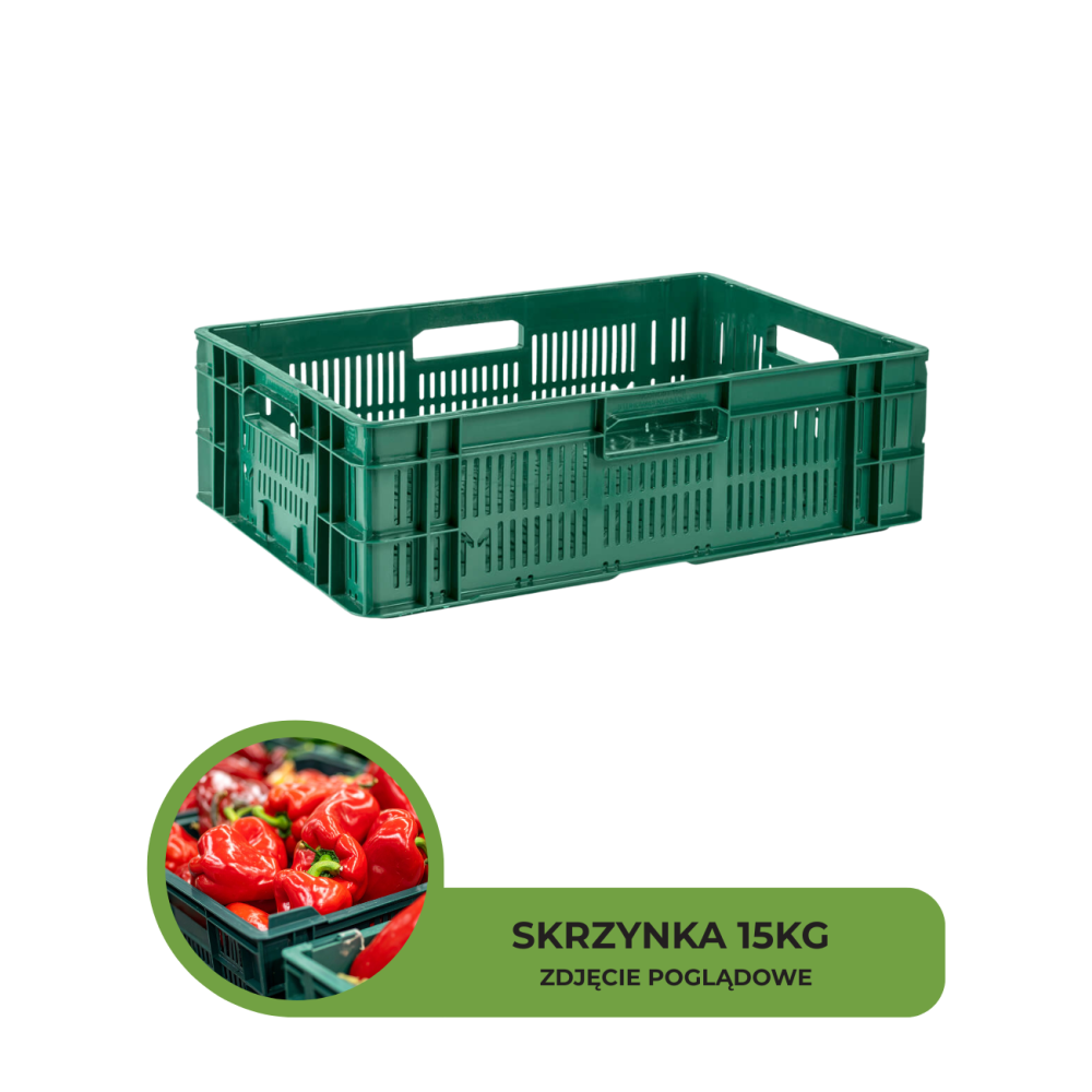 SKRZYNKA TYP OZN3 15KG ZIELONA