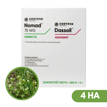 PAK NOMAD 75 WG 0,48KG + DASSOIL 2L 4 HA