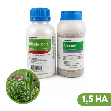 Dragster Pak to profesjonalny zestaw herbicydowy stworzony do ochorny uprawy 1,5 ha kukurydzy