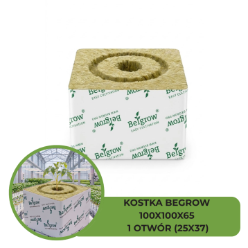 KOSTKA BEGROW 100X100X65 (1X25X37) 1 OTWÓR