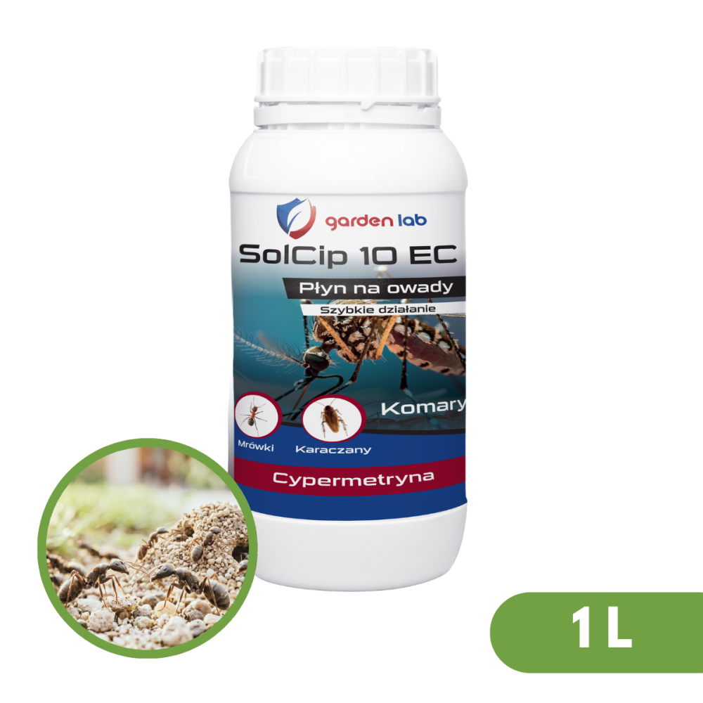 SOLCIP 10EC- PŁYN KONC. DO ZWALCZANIA MRÓWEK 1L