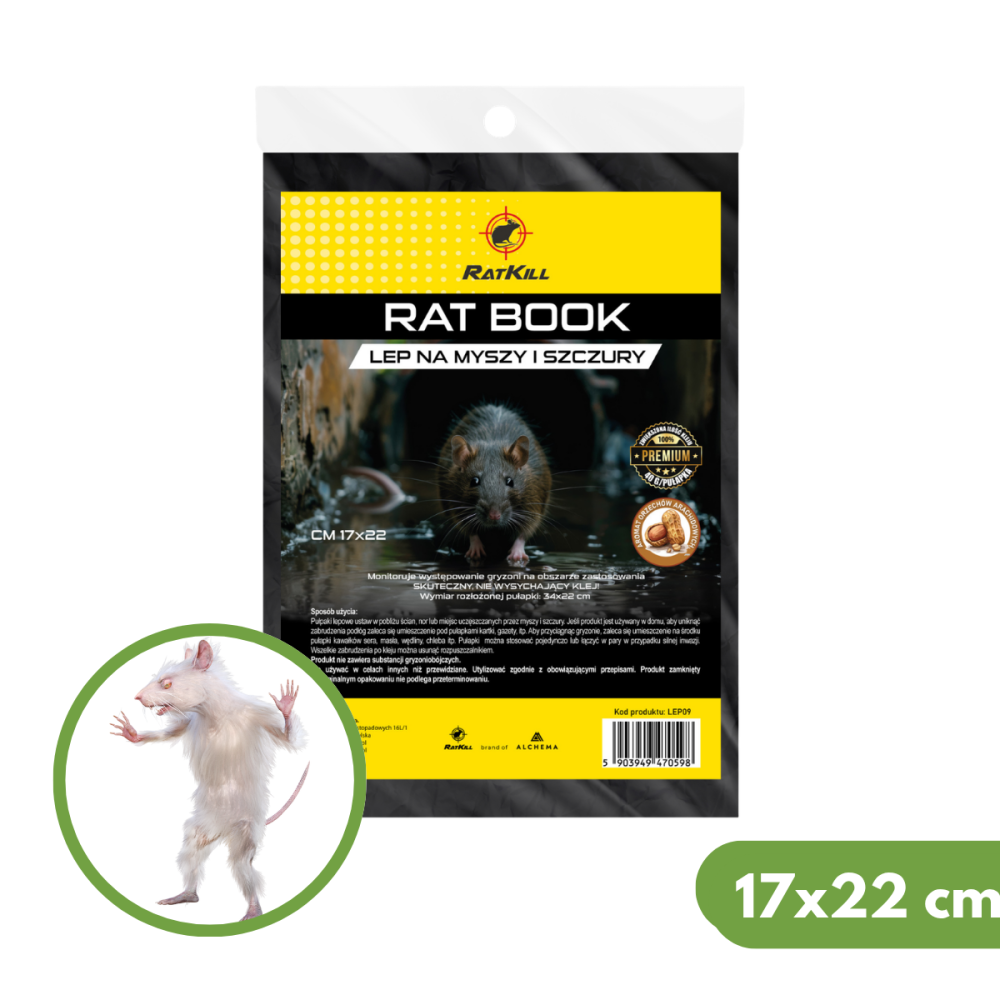 RAT BOOK - LEP NA MYSZY I SZCZURY 17x22CM
