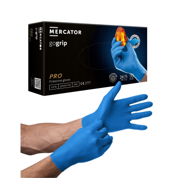RĘKAWICE NITRYLOWE GOGRIP BLUE XL A50