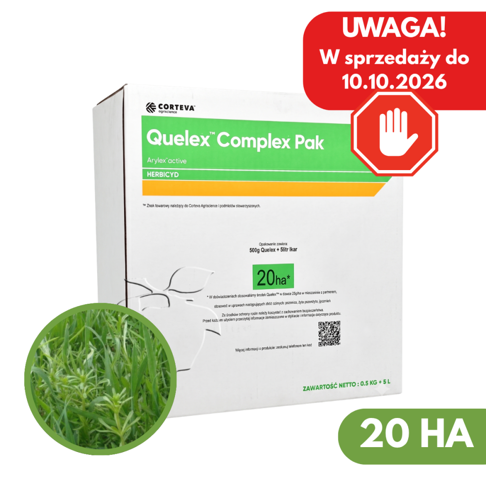 QUELEX COMPLEX PAK 20HA - QUELEX 0,5KG + NACETO 5L