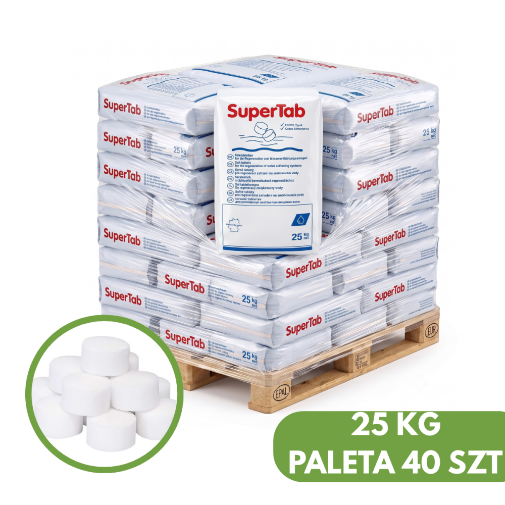 TABLETKI SOLNE SUPER TAB ( K+S) 25 KG - PALETA 40 SZT