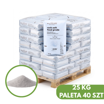 SÓL SPOŻYWCZA KAMIENNA K+S  25KG PALETA 40 SZT