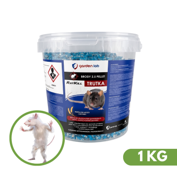 BRODY 2.5 PELLET GRANULAT GRYZONIOBÓJCZY 1KG WIADR