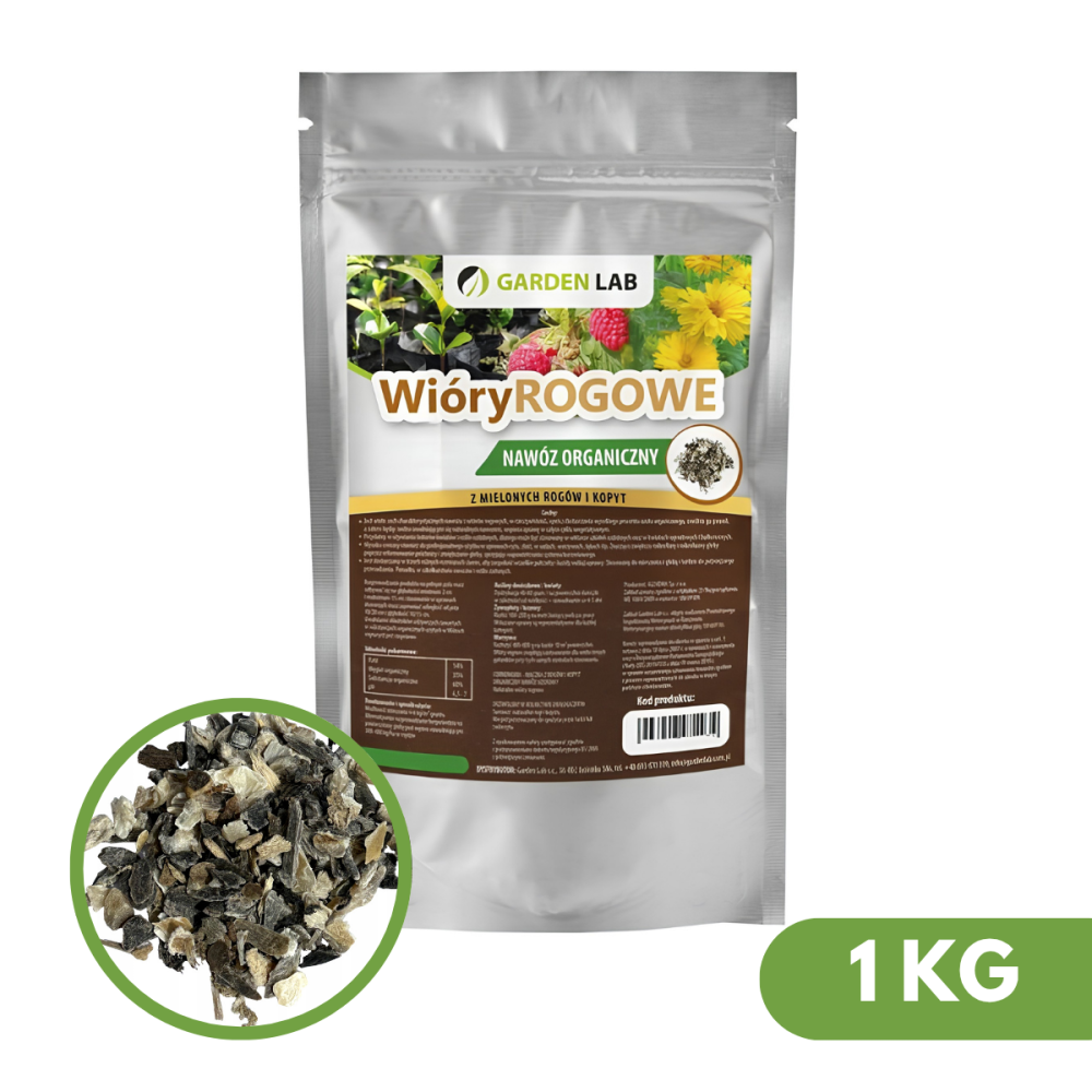 NAWÓZ Z WIÓRÓW ROGOWYCH 1KG - ORGANICZNY