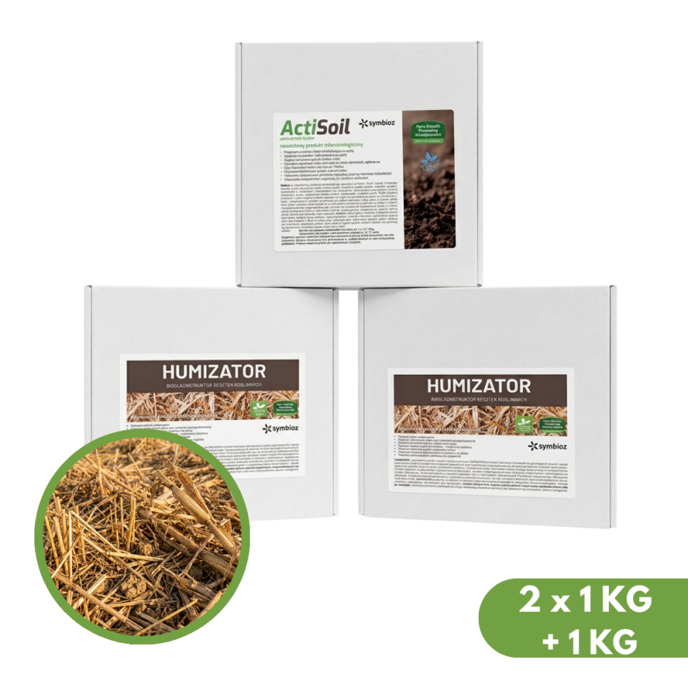 PAK NA RESZTKI POŻNIWNE MAŁY HUMIZATOR 1KG x2 + ACTISOIL1KG