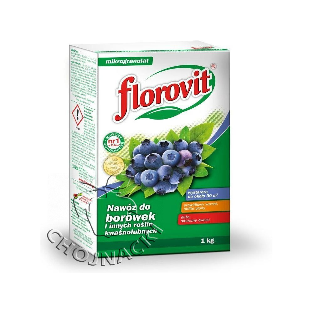 FLOROVIT NAWÓZ DO BORÓWEK I ROŚLIN KWAŚNOLUBNYCH 1 KG