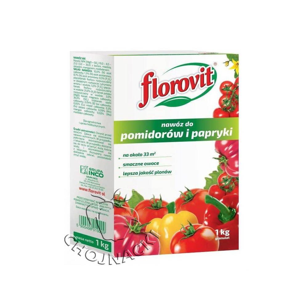 FLOROVIT NAWÓZ DO POMIDORÓW I PAPRYKI