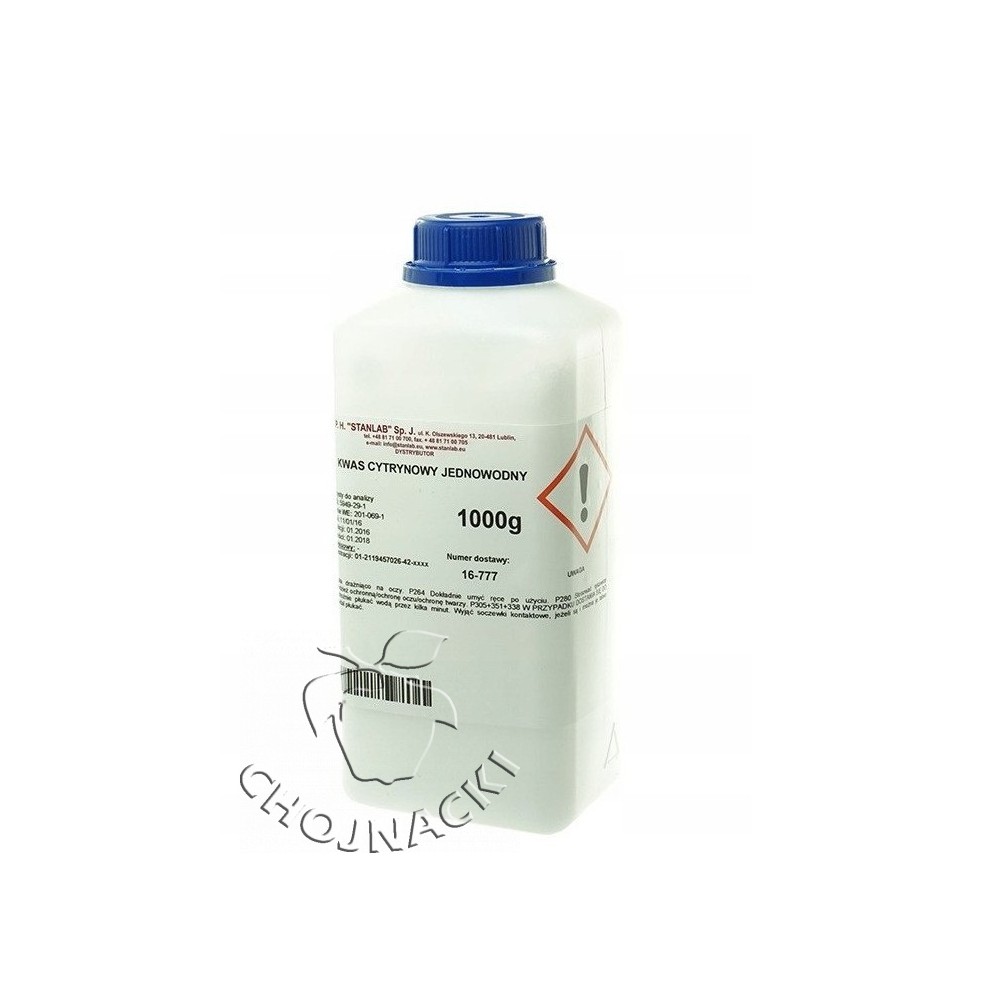 KWAS CYTRYNOWY JEDNOWODNY 1KG