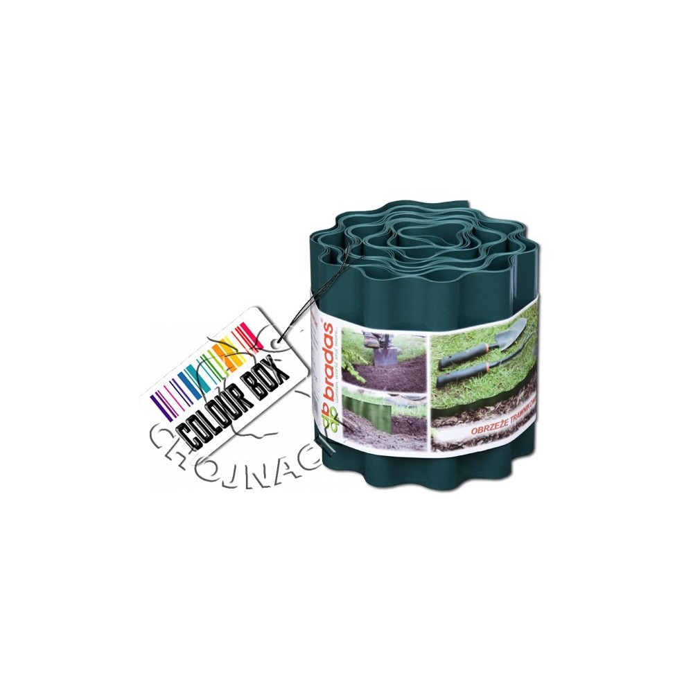 OBRZEŻE TRAWNIKOWE 9M X 25CM, ZIELONE OBFG0925