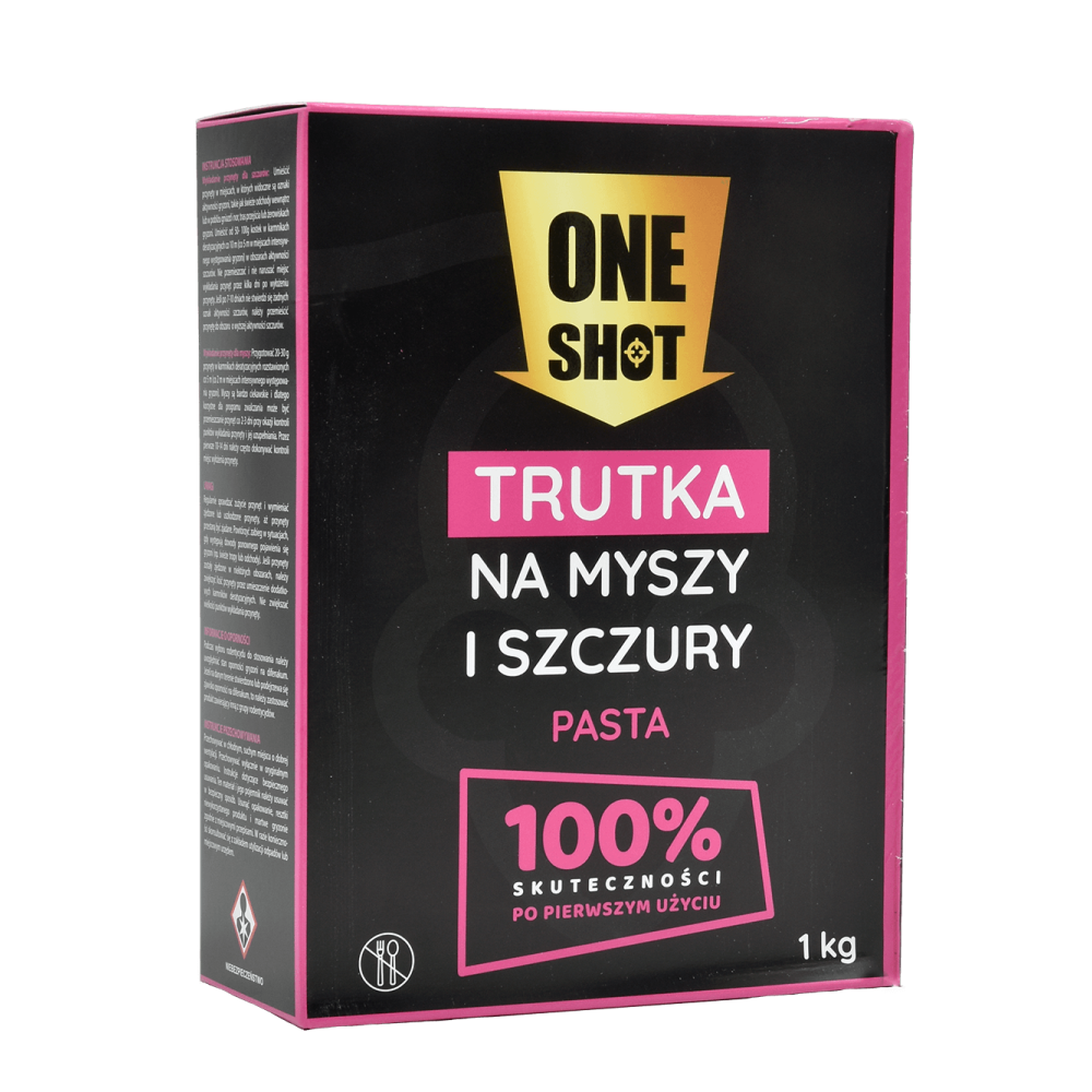 ONE SHOT TRUTKA NA MYSZY I SZCZURY PASTA 1KG