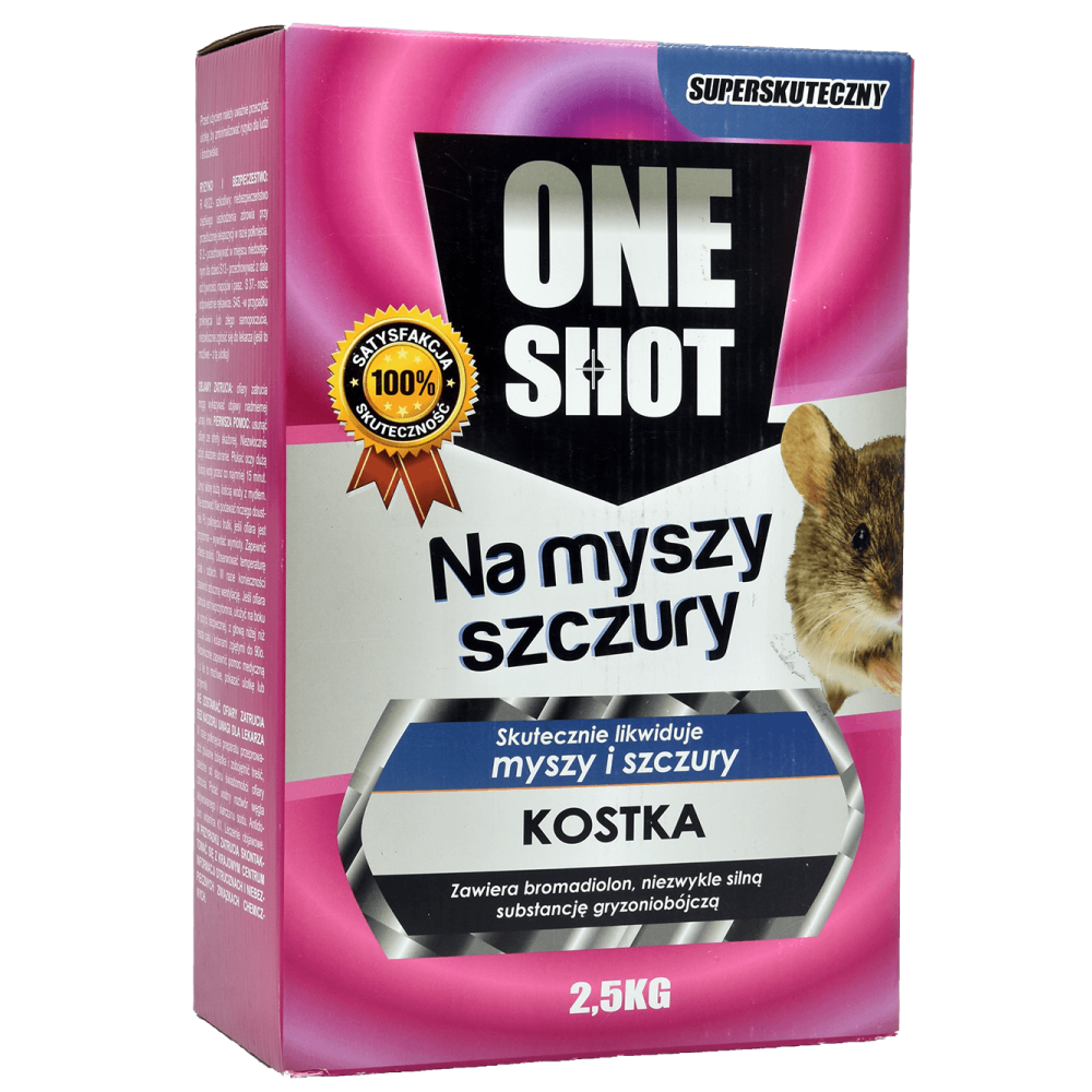 ONE SHOT NA MYSZY I SZCZURY KOSTKA 2,5KG