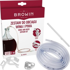 Wężyk do obciągu wina i piwa z pompką