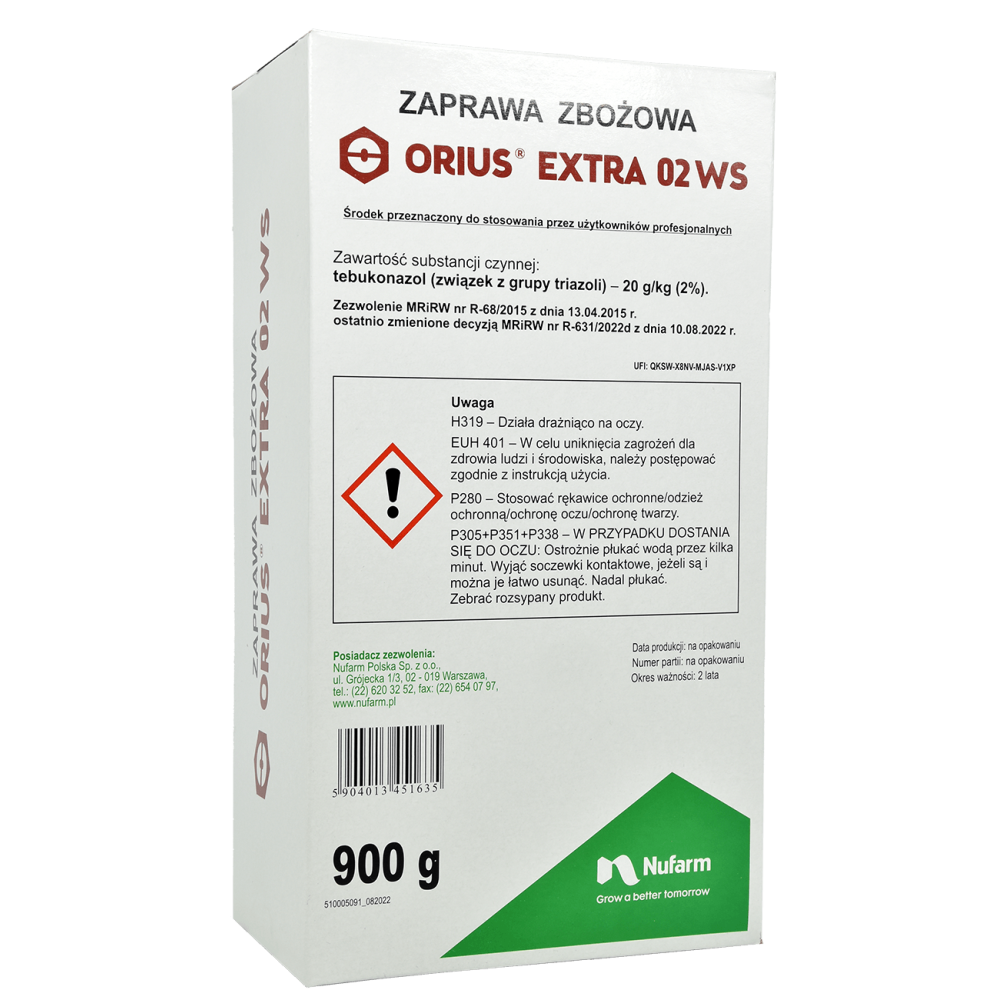 ZAPRAWA ZBOŻOWA ORIUS EXTRA 02 WS 0,9KG