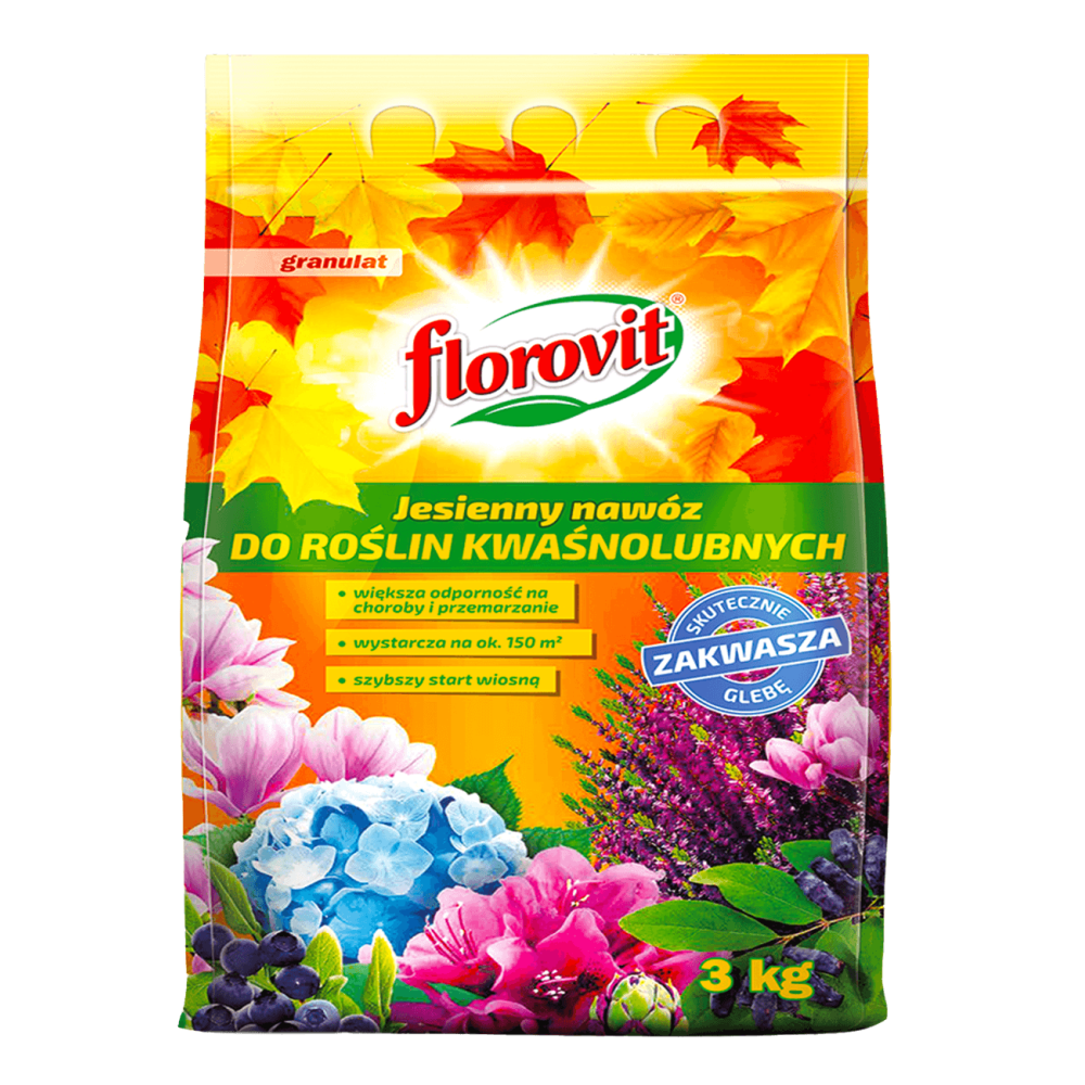FLOROVIT JESIENNY DO KWAŚNOLUBNYCH 3KG