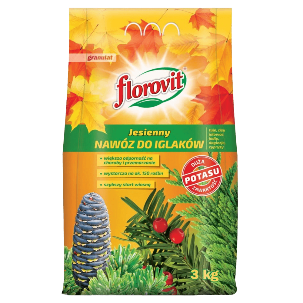 FLOROVIT JESIENNY DO ROŚLIN IGLASTYCH 3KG