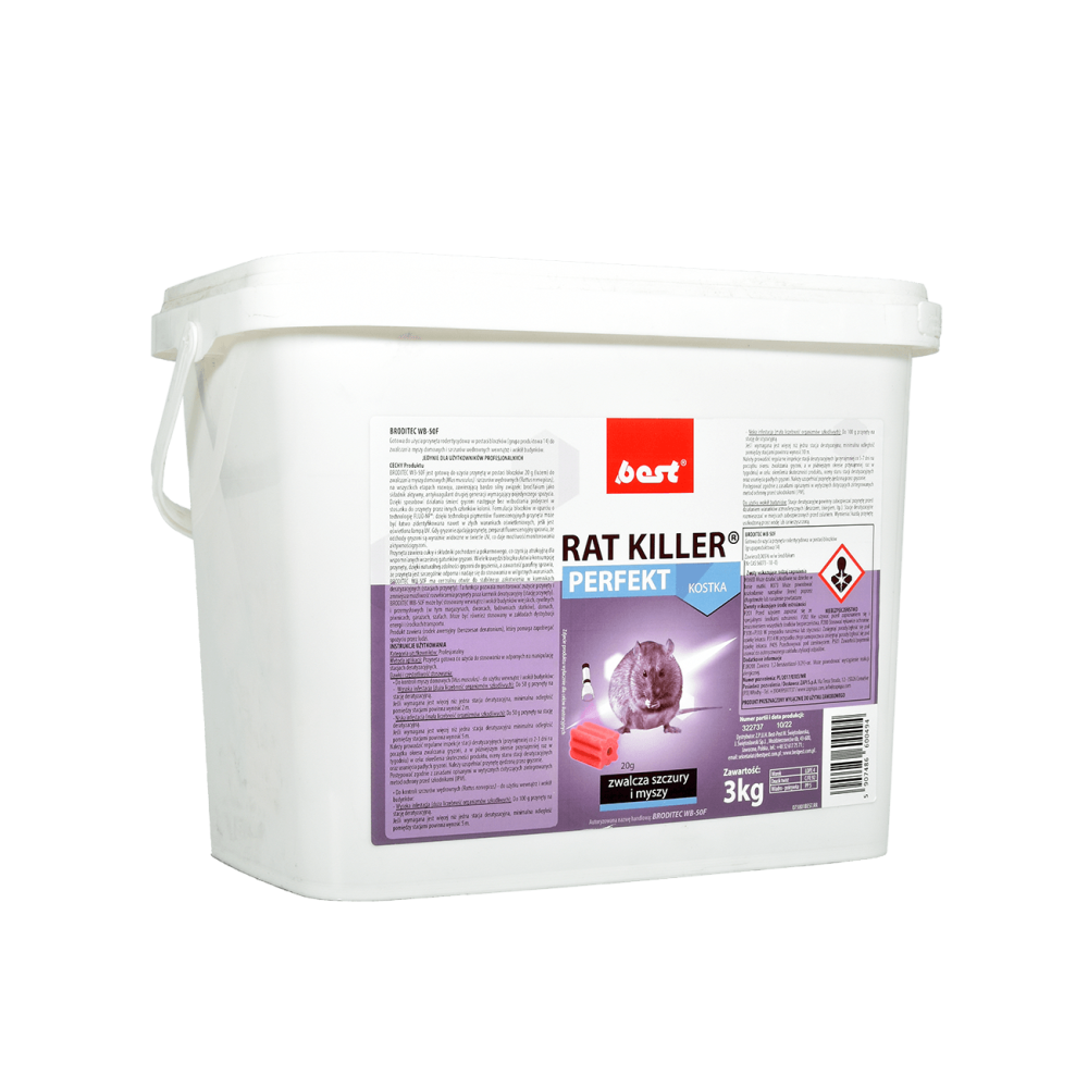 RAT KILLER PERFEKT KOSTKA 3 KG