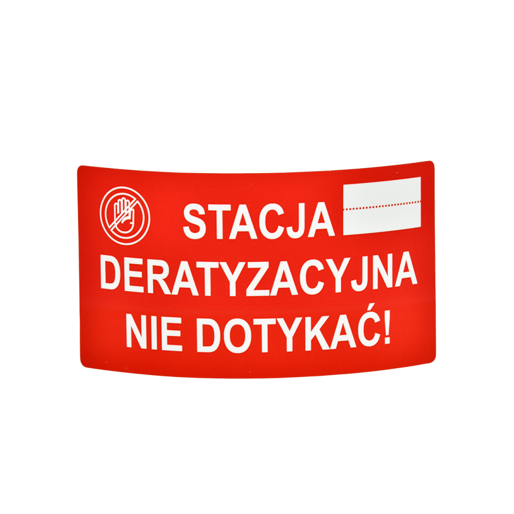 NAKLEJKA NA STACJE DERATYZACYJNĄ