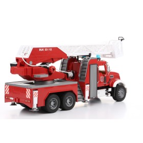BRUDER 02821 MACK STRAŻ POŻARNA Z POMPĄ, DRABINĄ I MODUŁEM DŹWIĘKOWYM