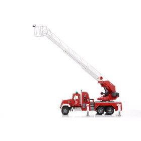 BRUDER 02821 MACK STRAŻ POŻARNA Z POMPĄ, DRABINĄ I MODUŁEM DŹWIĘKOWYM