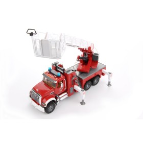 BRUDER 02821 MACK STRAŻ POŻARNA Z POMPĄ, DRABINĄ I MODUŁEM DŹWIĘKOWYM