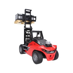 BRUDER 02513 WÓZEK WIDŁOWY LINDE HT160 Z PALETĄ I Z KOSZEM