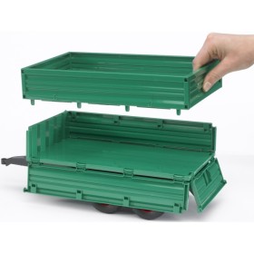 PRZYCZEPA DWUOSIOWA Z PODWYŻSZ. BURTAMI